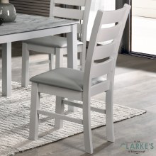 Additional picture of Columbia Dining Chair Grey with PU Seat