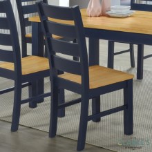 Additional picture of Columbia Dining Chair Navy with Oak Seat