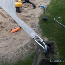 Additional picture of Connex Snap Hook / Carabiner with Screw Lock Galvanised 8 x 80 mm