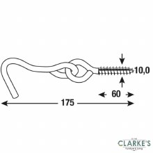 Additional picture of Connex Hammock Huck with Timber Screw 10 x 60 x 175 mm