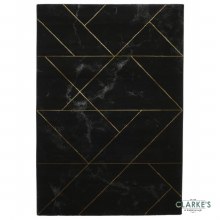 Additional picture of Craft 23299 Black / Gold Rug  160 x 220cm