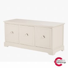 Additional picture of Croft Linen Pine Wood 3 Drawer Unit