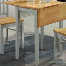 Additional picture of Dropleaf Dining Set Grey