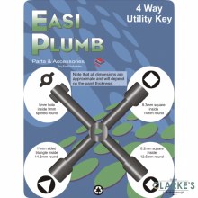 Additional picture of Easi Plumb 4 Way Utility Key