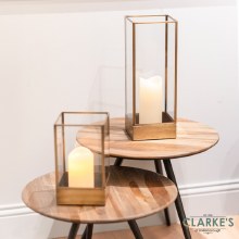 Additional picture of Esha Lantern Antique Brass Slim