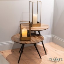 Additional picture of Esha Lantern Antique Brass