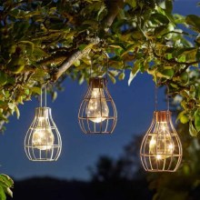 Additional picture of Solar Firefly Lantern Rose Gold