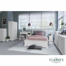 Additional picture of Eva White Collection Bedside Locker