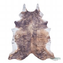 Additional picture of Faux Cow Skin Rug Brown/White 130 x 155cm