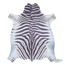 Additional picture of Faux Zebra Skin Rug Black/White 130 x 155cm