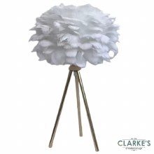 Additional picture of Feather Table Lamp White 50cm