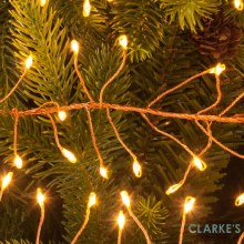 Additional picture of 240 LED Amber Cluster Christmas Lights - Amber