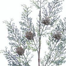 Additional picture of Frosted Juniper Spray with Cones 60cm