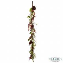 Additional picture of Red Berry Christmas Garland 150cm