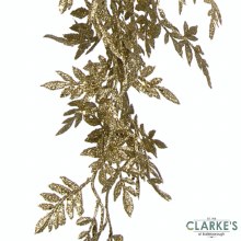 Additional picture of Champagne Gold Hanging Christmas Foliage 82cm