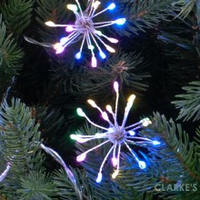 Additional picture of LED Starburst Christmas Lights - Pastel Multicolour