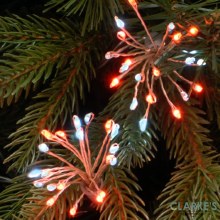 Additional picture of LED Starburst Christmas Lights - Red / White