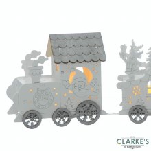 Additional picture of In Lit Wooden Christmas Santa Train 42cm