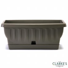 Additional picture of Natura Planter Pot with Water Reservoir Cappuccino 40cm