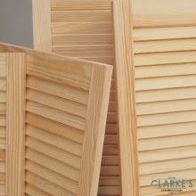 Additional picture of Louver Door Pine 110 x 29.4 cm