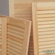 Additional picture of Louver Door Pine 99.3 x 49.4 cm