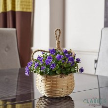 Additional picture of Florets - Hanging Basket Bouquet Blue