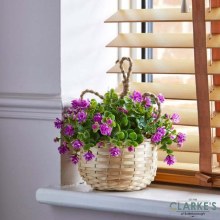 Additional picture of Florets - Hanging Basket Bouquet Purple