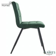 Additional picture of Palma Velvet Dining Chair Green