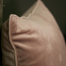 Additional picture of Velvet Dusty Pink Cushion