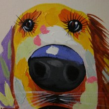 Additional picture of Snoopy Oil Painting