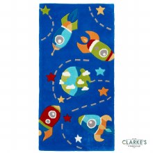 Additional picture of Hong Kong Kids 6149 Blue Rug 70 x 140cm