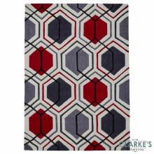 Additional picture of Hong Kong Rug HK7526 Cream/Red 150x230cm
