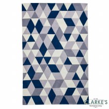 Additional picture of Hong Kong Rug HK3653 Grey / Navy 120 x 170cm