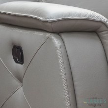 Additional picture of Infinity 1 seater half leather recliner