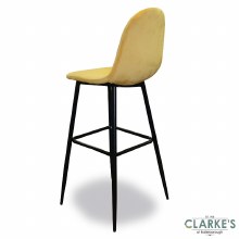 Additional picture of Inoui Velvet Bar Stool Yellow