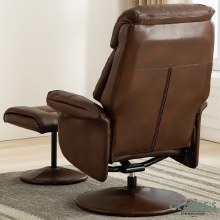 Additional picture of Kenmare Recliner Chair with Foot Stool Chestnut