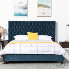 Additional picture of Kensington Velvet 6ft Bed Frame Midnight Blue