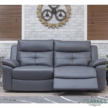 Additional picture of Lugano Power Recliner 3 Seater Sofa Dolphin Grey