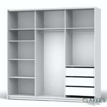 Additional picture of Marlon High Gloss Sliderobe 220 cm
