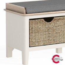 Additional picture of Marlow Coconut Milk Hall Bench