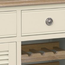 Additional picture of Meghan Oak Large Sideboard with Wine Rack