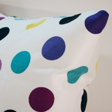 Additional picture of Merry Polka Dot Purple Cushion