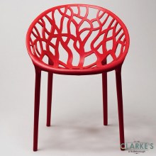 Additional picture of Millie Trellis Garden Chair Red