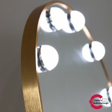 Additional picture of Modena LED Bulb Cheval Arch Mirror Gold