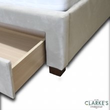 Additional picture of Olivia 4ft6 Double Velvet Bed Frame with Drawer