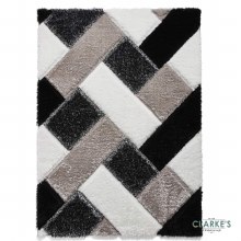 Additional picture of Olympia 2239 Black/White Rug 120 x 170cm