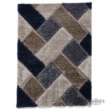 Additional picture of Olympia 2239 Grey/Navy Rug 120 x 170cm
