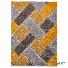 Additional picture of Olympia 2239 Grey/Yellow Rug 120 x 170cm