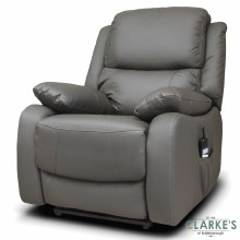 Additional picture of Parker Lift and Tilt Chair Leather Navy Grey