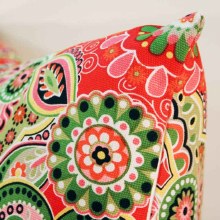 Additional picture of Petal Pop Coral Cushion